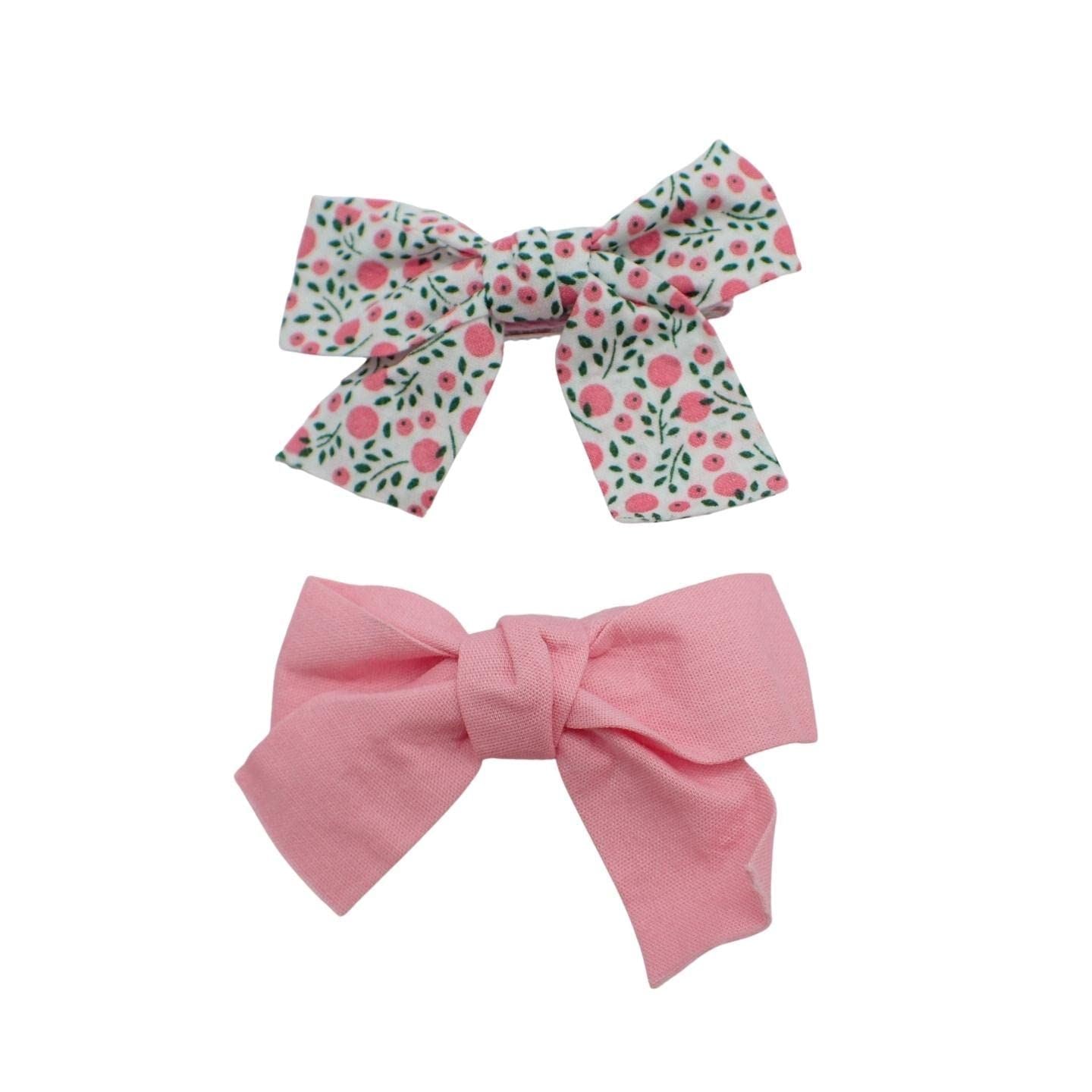 2pc Hair Bows Set Stylish Fashion Cute Bow Hair Clips Alligator Beak Bow Hair Slides Party Festival Hair Accessories Girls Children's Women's Wedding