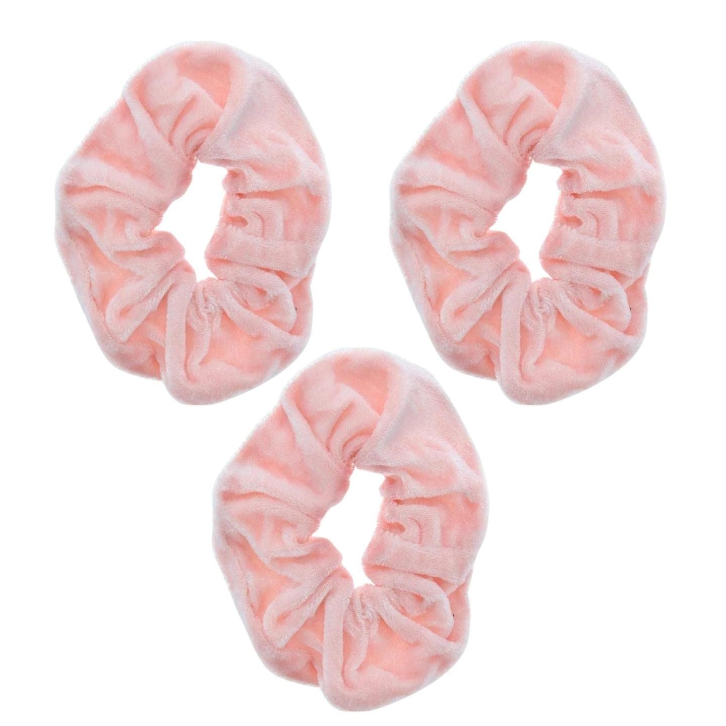 Velvet Scrunchie Scrunchies Elastic Hair Band Ponytail Holders Hair Scrunchie Hair Bobbles Hair Accessories for Women, Ladies, Girls - Pack of 3