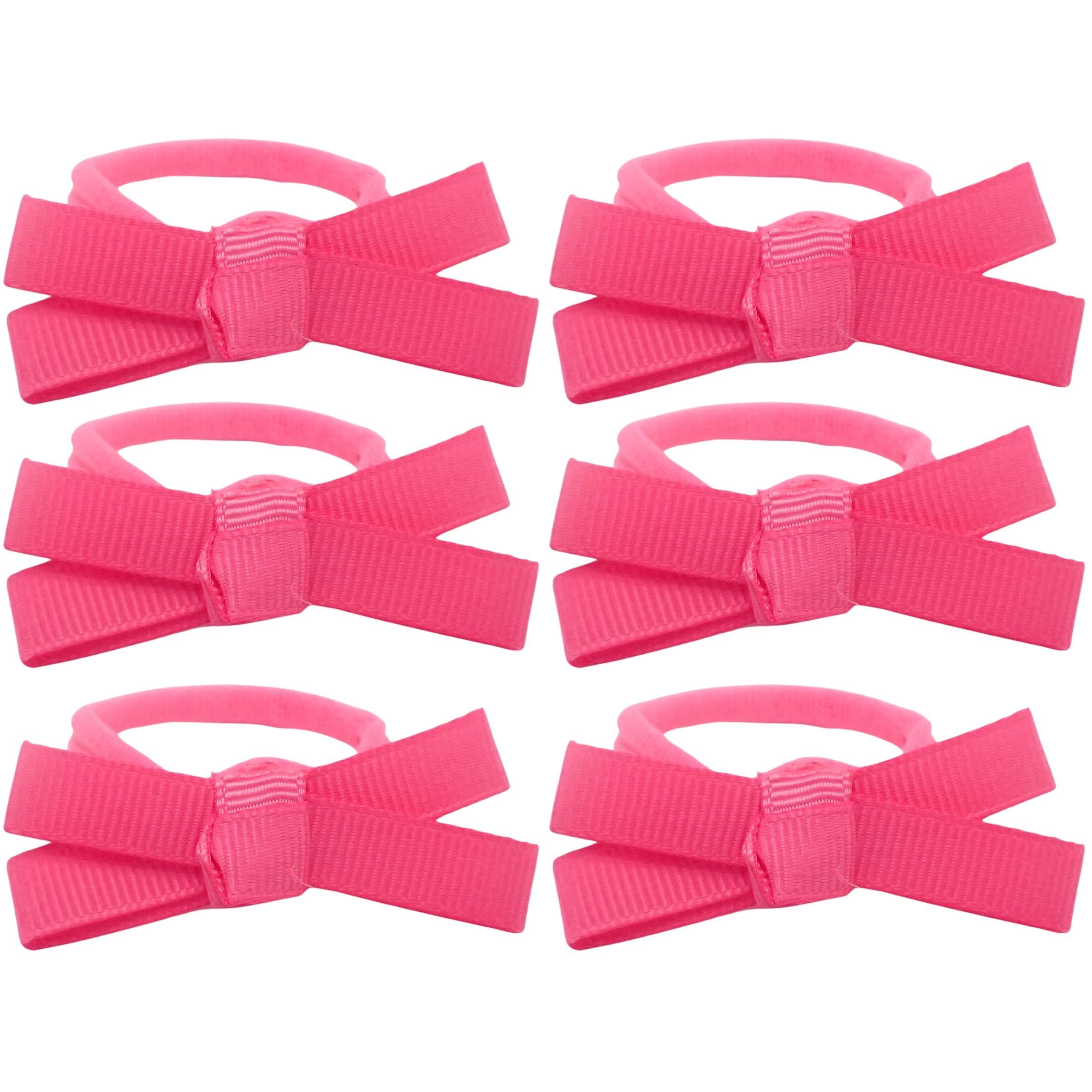 Hair Bobbles w/ Grosgrain Hair Bows for Girls and Women, Hair Ties, Hair Elastics, Hair Bands, Hair Accessories for Girls, Ponyo Hair Tie, Ponytail Holders