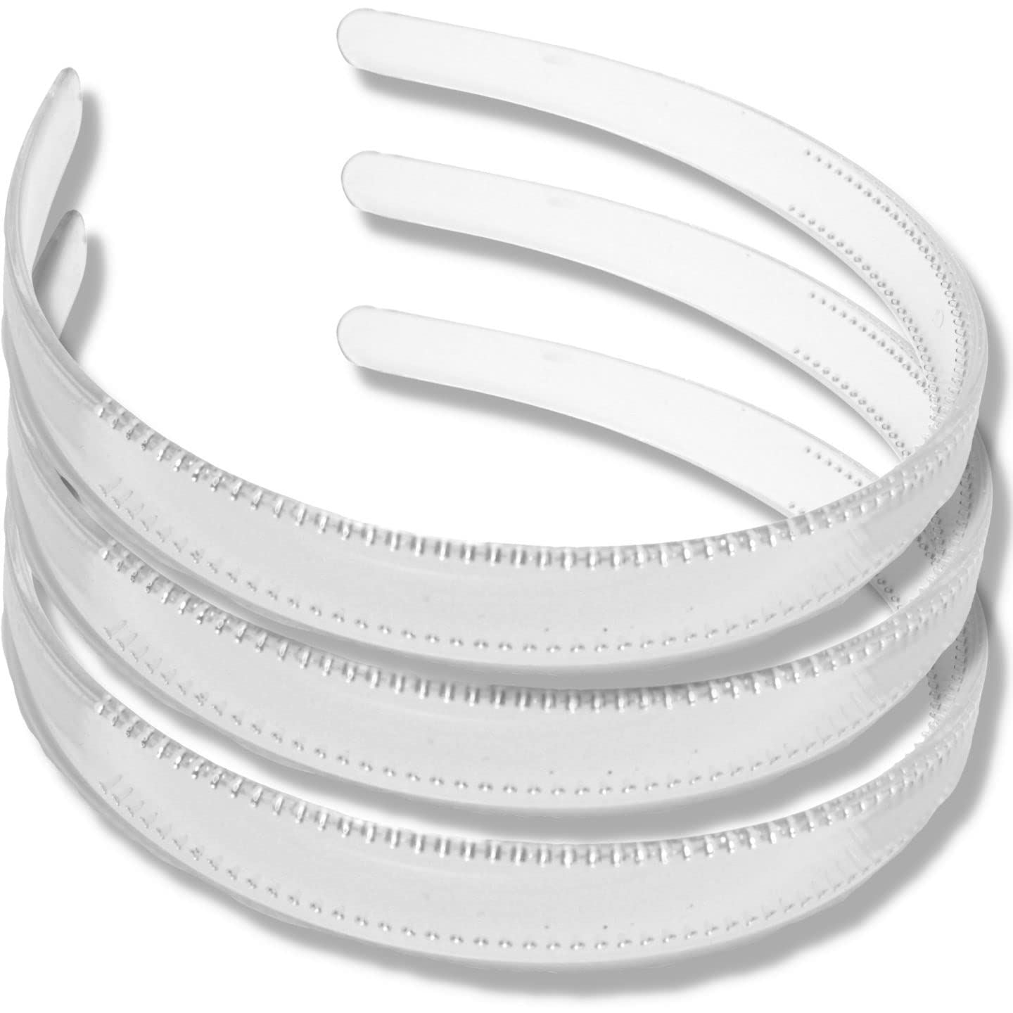 Plastic Alice Bands Hair Bands Head Bands Black Clear Tortoise Tort Brown Hairband Headband Aliceband Women Girls Men Boys Wide Teeth Comb - Pack of 3