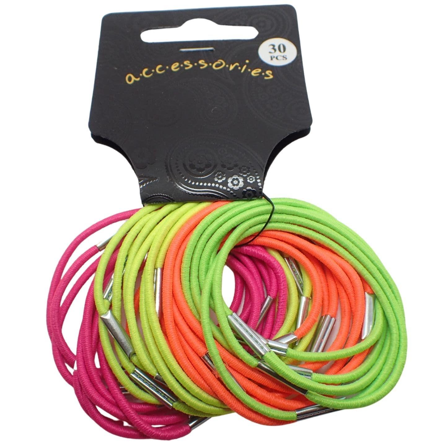 Ribbed Texture Hair Bands for Women and Girls, Hair Bobbles for Women Hair Ties Hair Elastics Hair Accessories for Women Rubber Bands for Hair