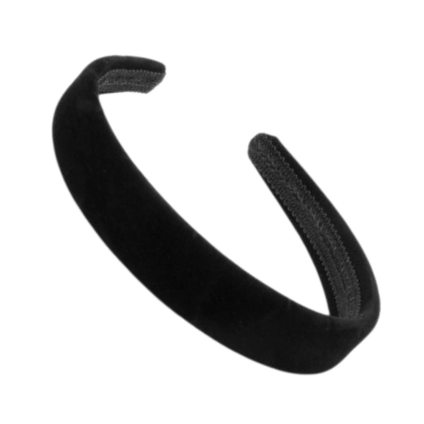 2.5cm Black Velvet Alice Headband