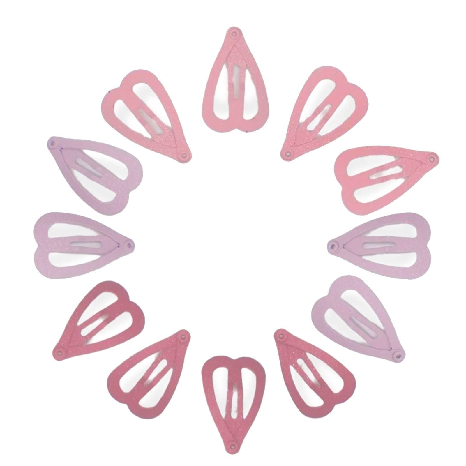 Glitter/Shaped Snap Hair Clips for Girls and Women, Girls Hair Accessories, Hair Styling Clips, Hair Slides, Mini Hair Clips, Toddler Hair Clips, Metal Hair Clips