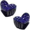2pc Rhinestone Heart Claw Clips for Women and Girls, Hair Clips Women, Hair Accessories for Women, Black Hair Clips, Small Claw Clips, Hair Claw Clip