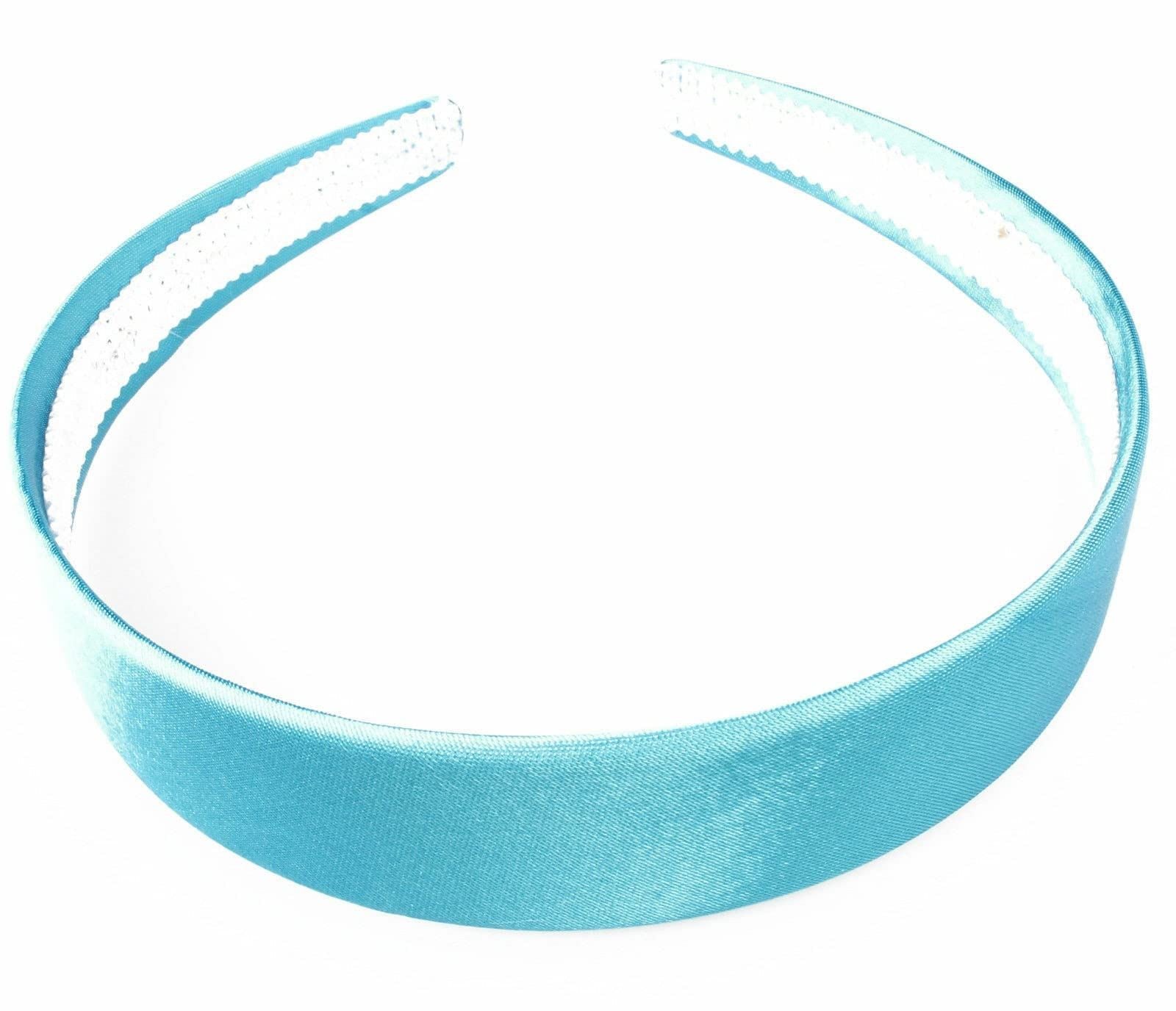 Satin Alice Headband Head Band Hairband Hair Band Women for Adult Girls Kids School 60s 70s 80s Plain Aliceband 2.5cm 1" Thick Wide Hard