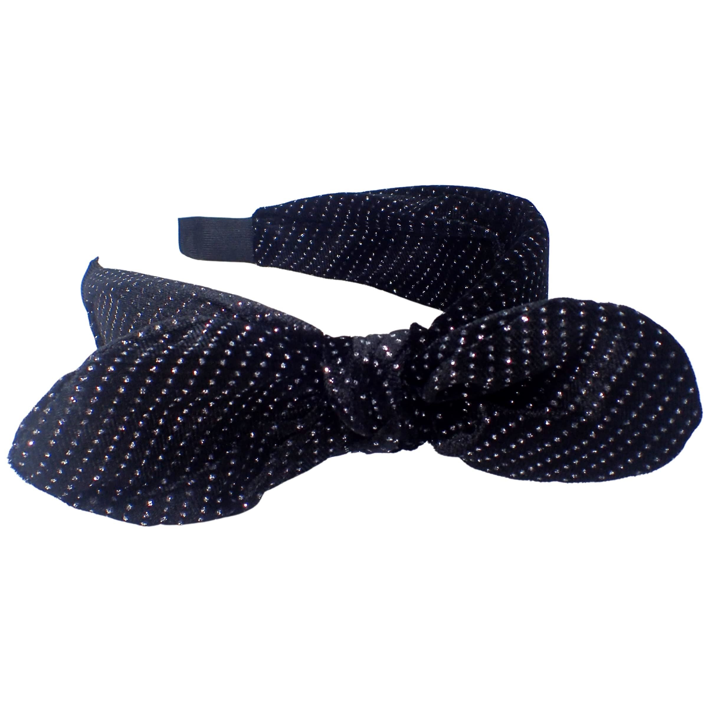 Glitter Bow Alice Bands Adult Women, Hair Accessories for Women, Hair Bands for Women, Thick Headband, Womens Headbands, Head Bands Adult Women, Wide Headbands