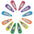 3cm Small Bright Rainbow Coloured Snap Hair Clips For Girls