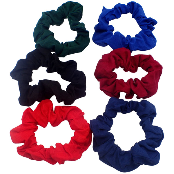 6pc Scrunchies for Girls and Women, Hair bobbles for Women, Hair Scrunchies, Hair Accessories, Elastic Hair Ties, Elastic Hair Bands, Hair Elastics