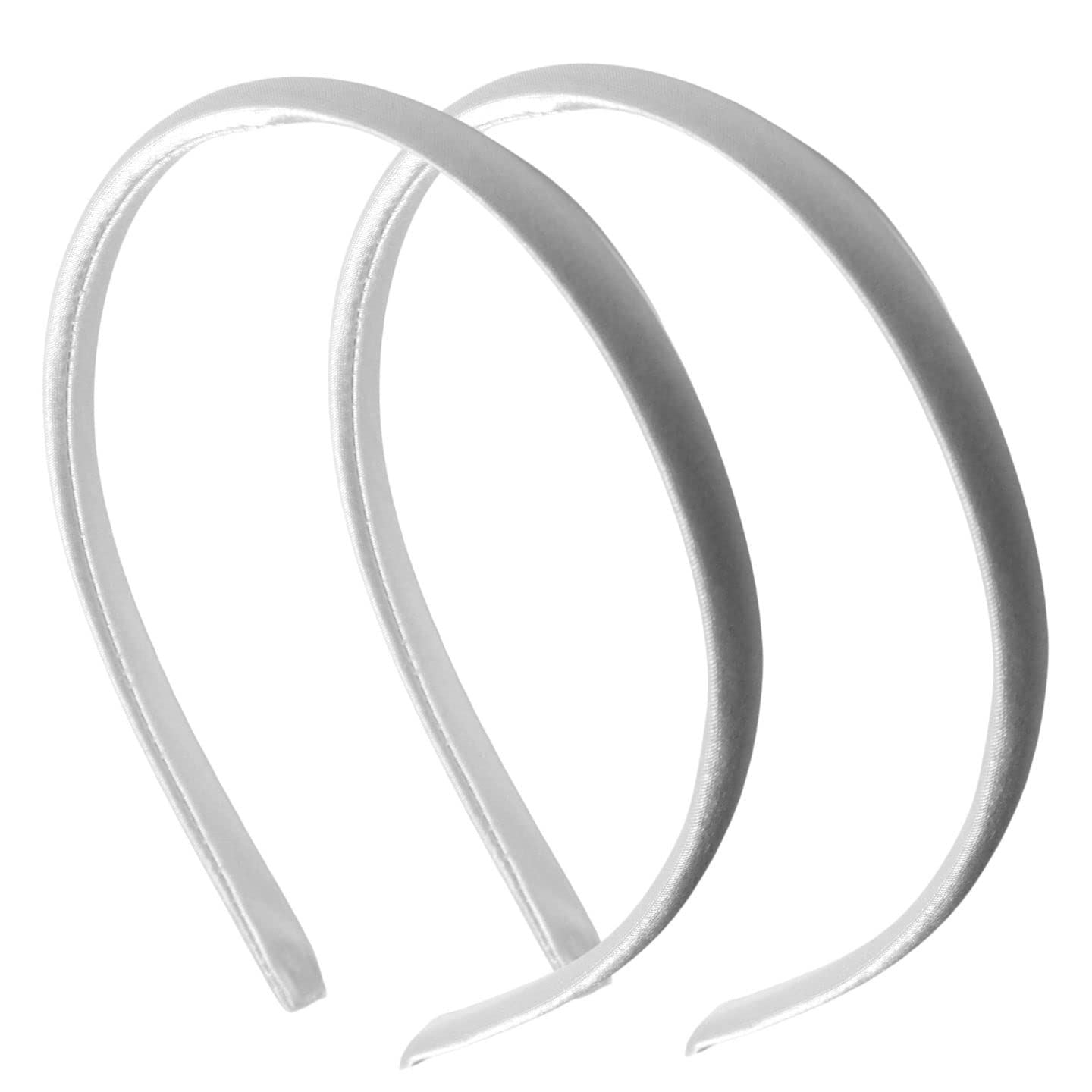 2pc 1cm/0.4" Small Hair Bands Satin Headband Alice Bands Adult Women Head Band Hair Accessories for Girls Headbands for Women's Hair Hair Bands for GIrls