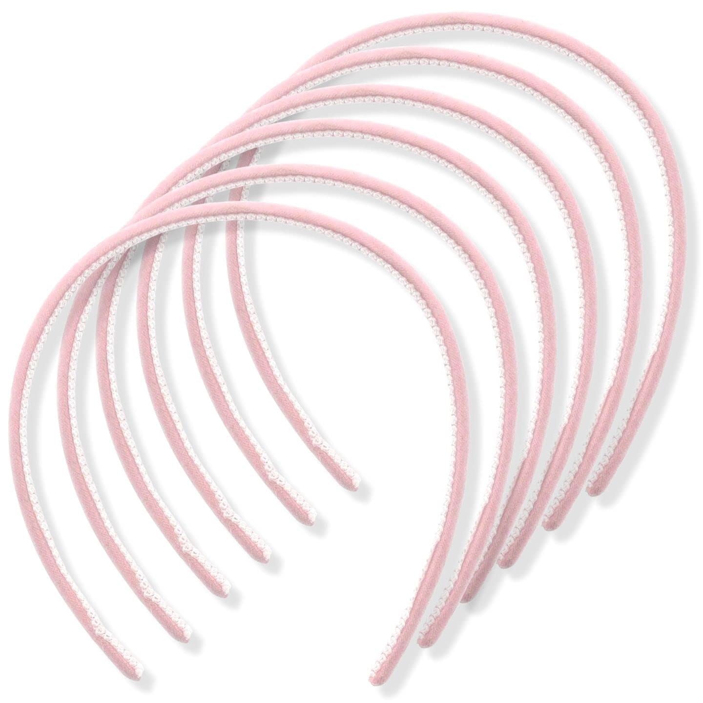 1cm/0.4" 6 piece Thin Velvet Hair Bands, Head bands Alice Bands Adult Women