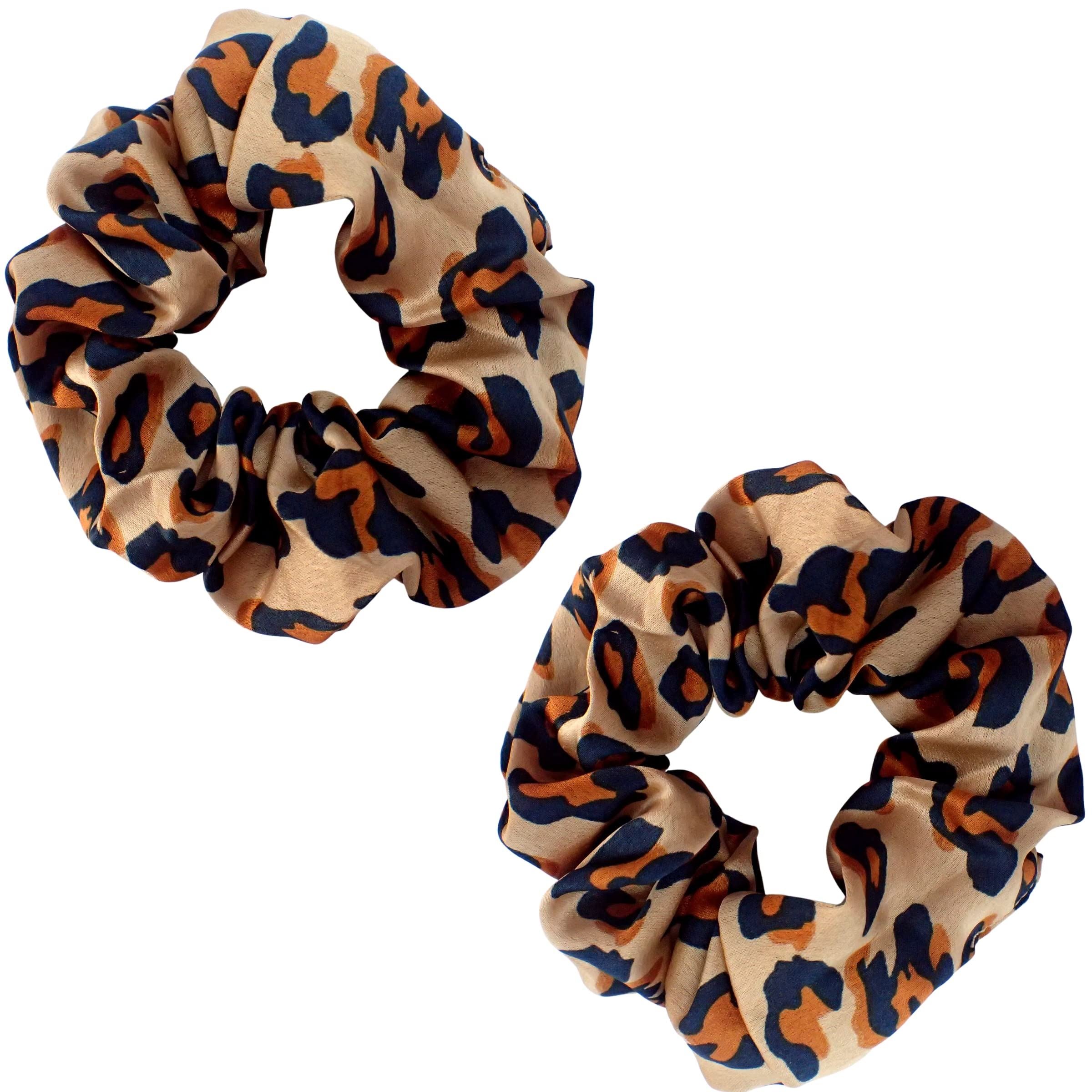 2pc Pattern Scrunchies for Girls and Women, Hair bobbles for Women, Hair Scrunchies, Hair Accessories, Elastic Hair Ties, Elastic Hair Bands, Hair Elastics