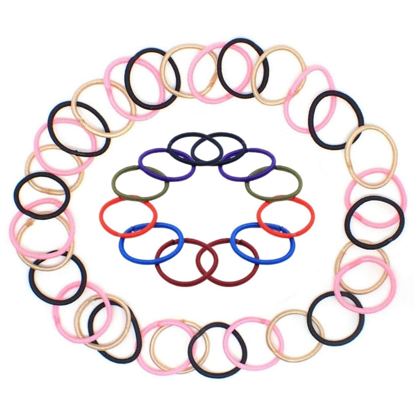 Mini Tiny Hair Ties for Adults and Kids, Fabric Hair Ties, Small Hair Bands, Ponytail Holders, Kids Hair Bobbles, Small Hair Elastics, Hair Accessories for Girls