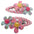 2pc Flower Hair Clips Hair Snap Hair Ties Girls Hair Clips Small Hair Clips Mini Hair Clips Toddler Hair Accessories Hair Accessories for Women & Girls Hair Accessories