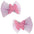 2pc Small Glitter Butterfly Bows Hair Clips 3cm Back to School small Hair Accessories mini hair clips for Girls & Women Hair Accessories for Girls Hair Clip for Girls