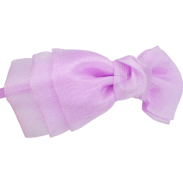 Thin Fabric Bow Alice Band Headband for Women & Girls, Cute Girls Hair Accessories, Pretty Coloured Bows on Head Band, Hair Bands for Kids & Adults, Bow Headbands