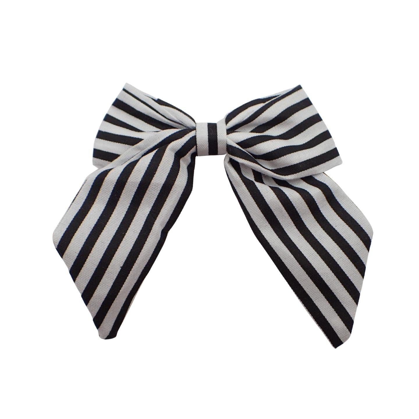 Satin Hair Bow Clip Barrette Cute Hair Styling Ribbon Bow Accessory on a Barrette Clip Bows for Girls, Kids, Women, Ladies for Wedding, Festival, Holiday