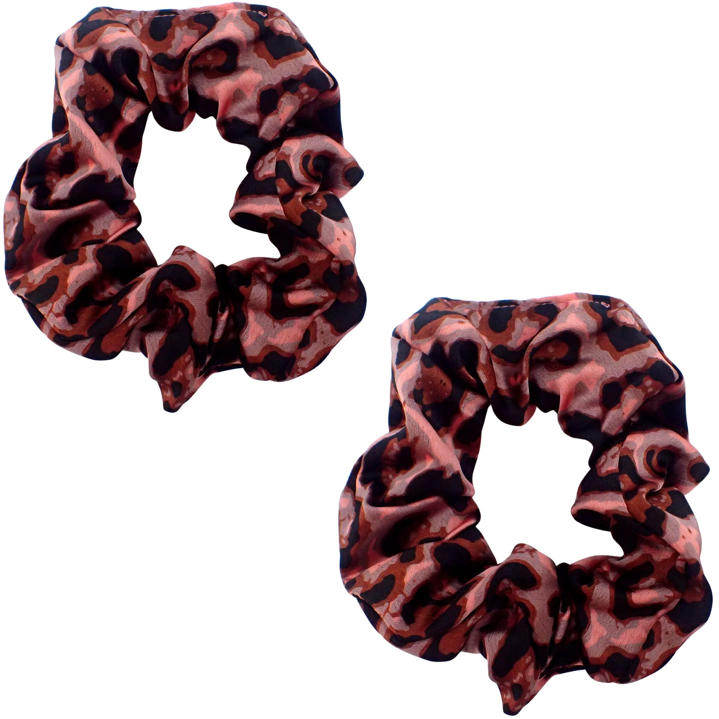 2pc Pattern Scrunchies for Girls and Women, Hair bobbles for Women, Hair Scrunchies, Hair Accessories, Elastic Hair Ties, Elastic Hair Bands, Hair Elastics
