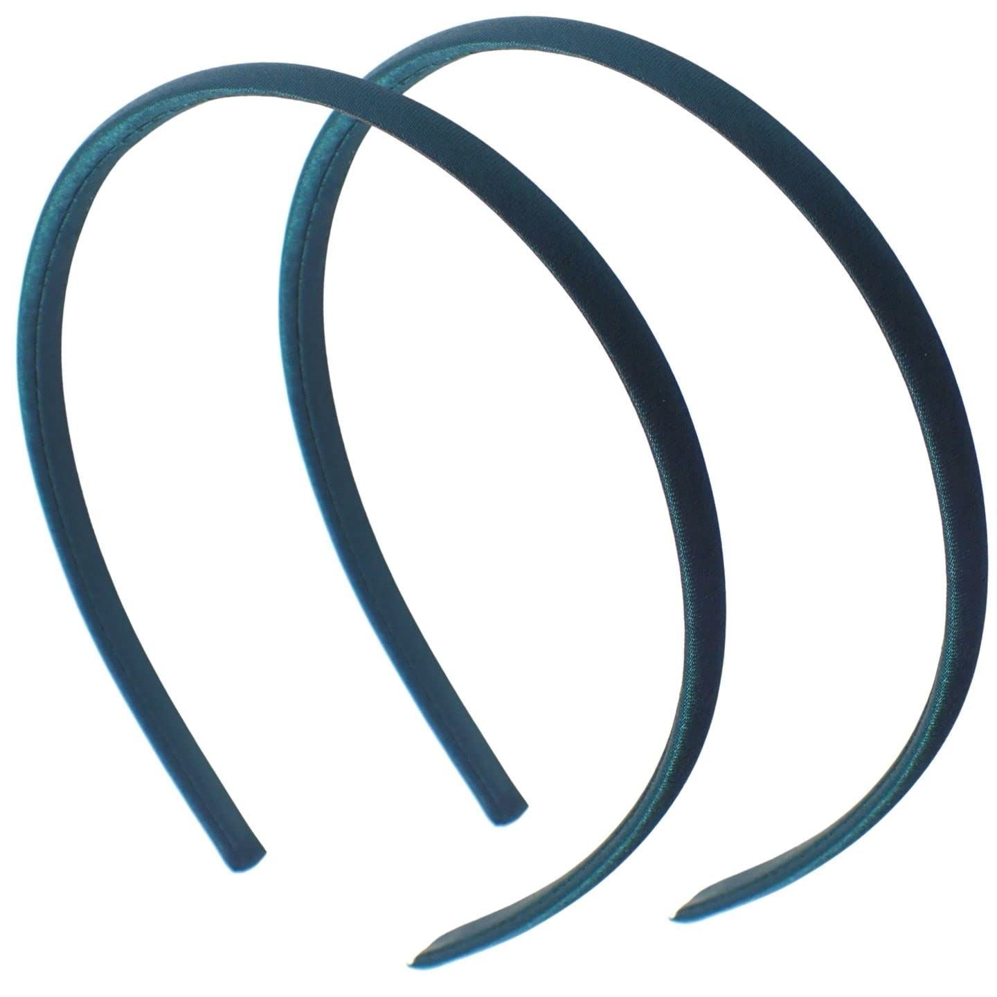 2pc 1cm/0.4" Small Hair Bands Satin Headband Alice Bands Adult Women Head Band Hair Accessories for Girls Headbands for Women's Hair Hair Bands for GIrls