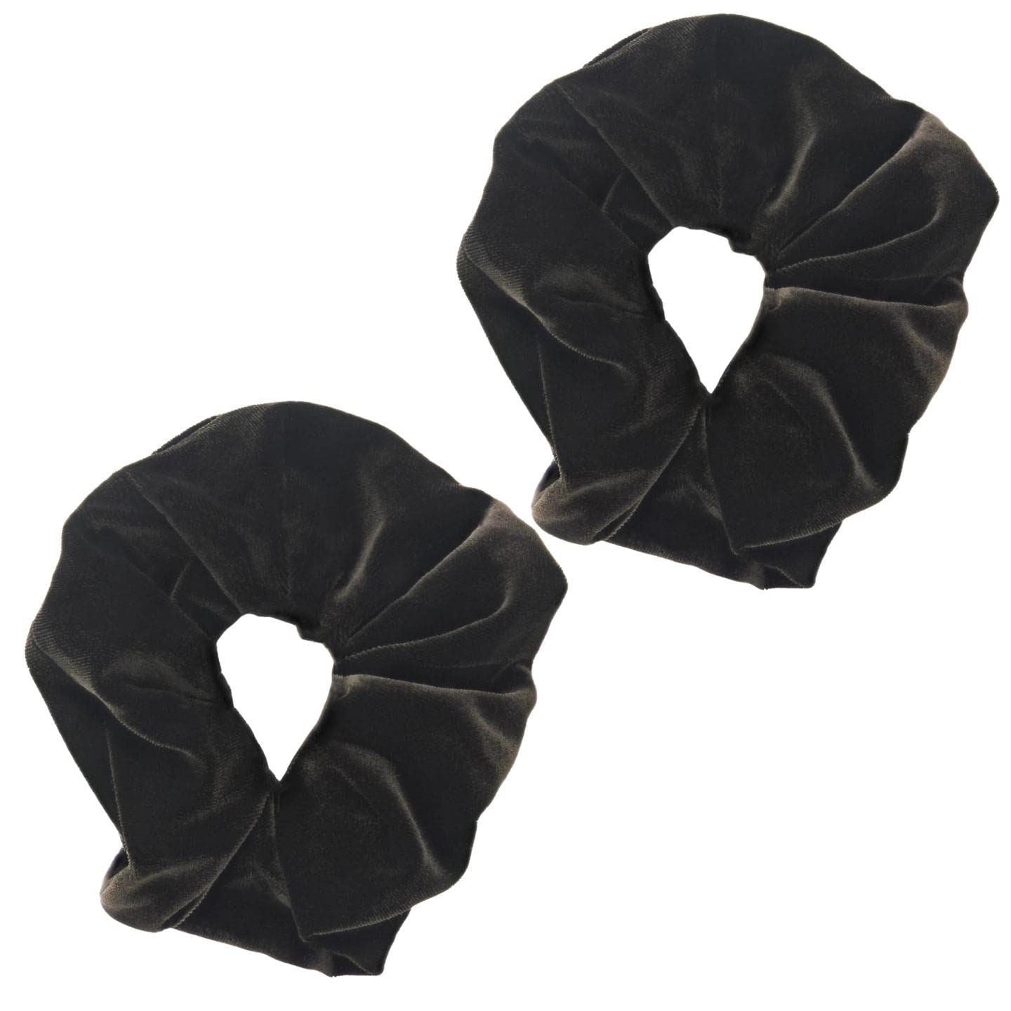 Luxury Velvet Scrunchie Scrunchies Elastic Hair Band Ponytail Holders Hair Scrunchie Hair Bobbles Hair Accessories for Women, Ladies, Girls - Pack of 2