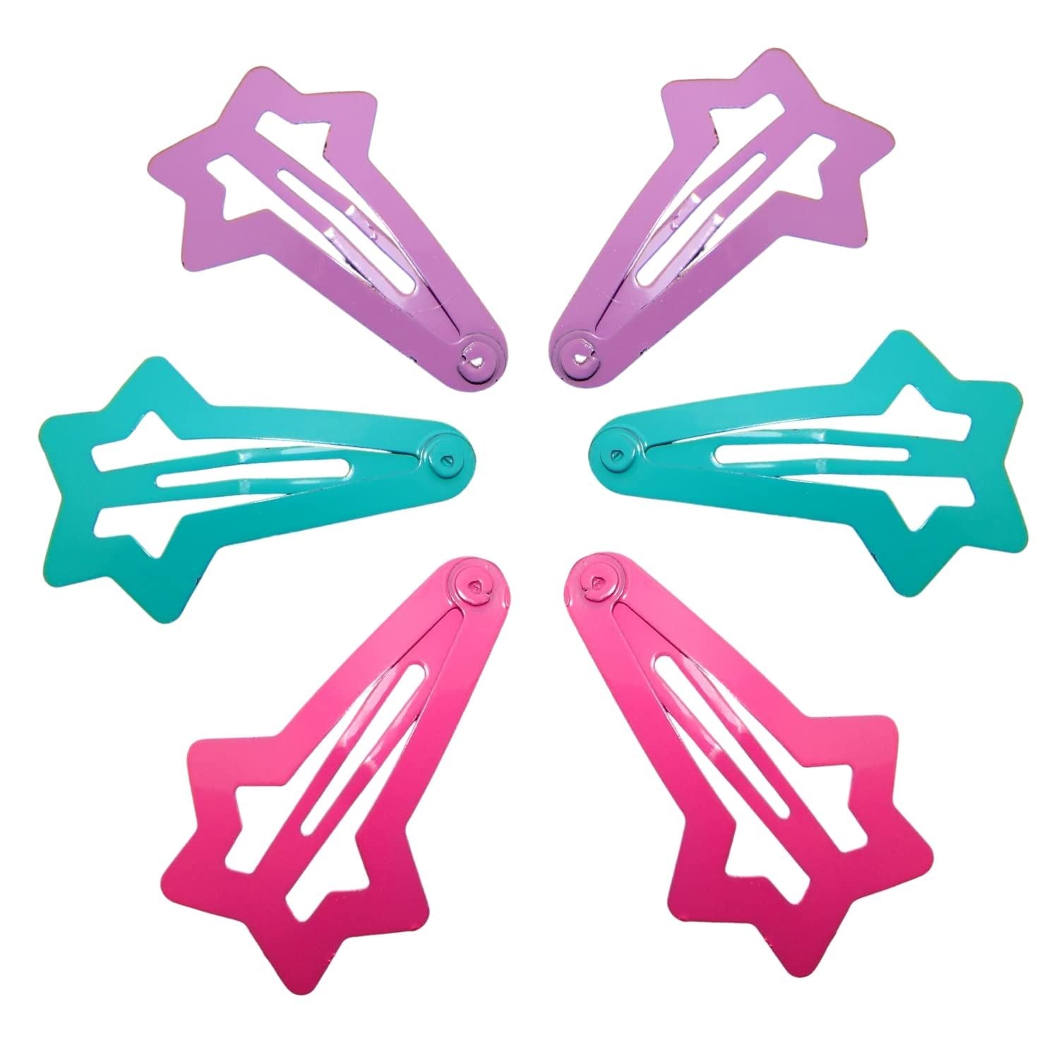 6pc Snap Hair Clips Mini Hair Clips Hair Clip Snap Hair Clips Metal Hair Clips Toddler Hair Clips Hair Accessories for Women& Girls Hair Accessories