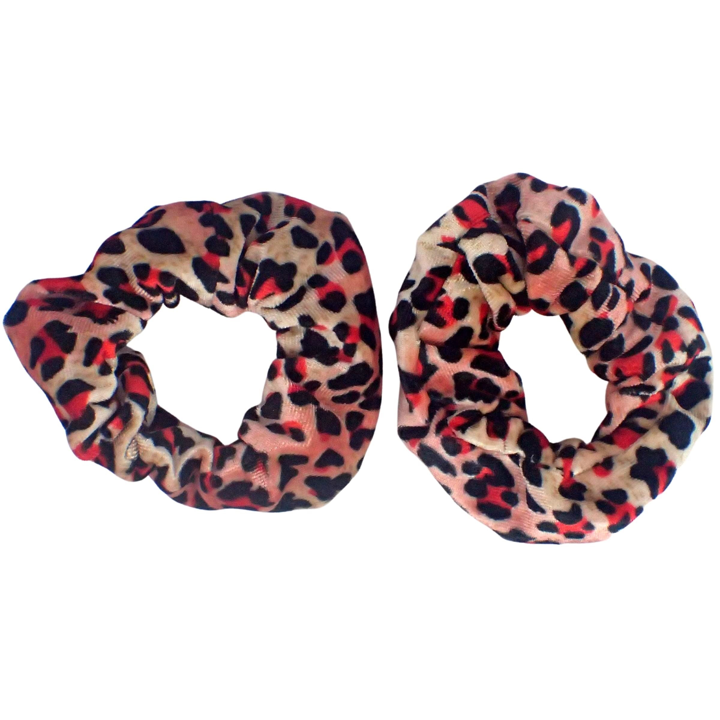 2pc Pattern Scrunchies for Girls and Women, Hair bobbles for Women, Hair Scrunchies, Hair Accessories, Elastic Hair Ties, Elastic Hair Bands, Hair Elastics