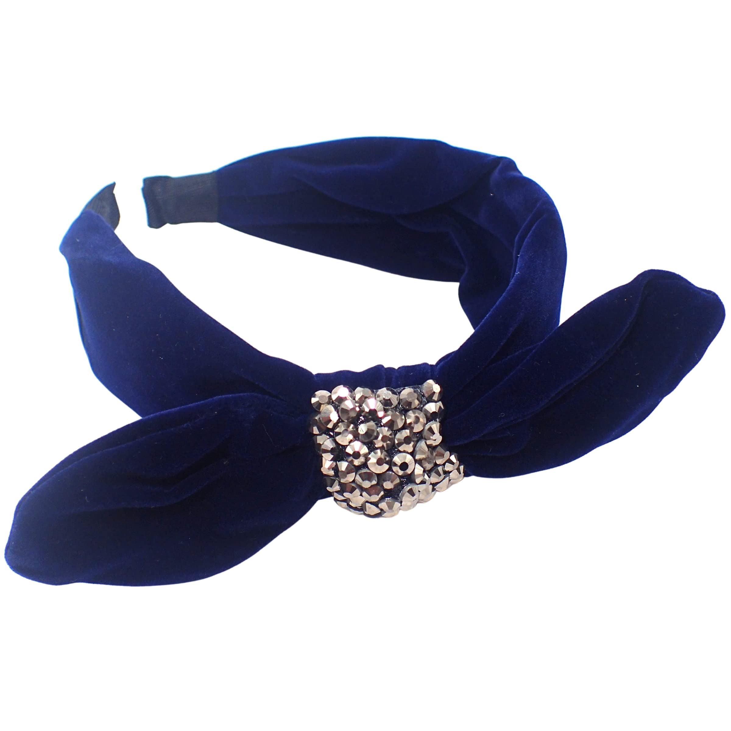 Velvet Bow Alice Bands Adult Women, Hair Accessories for Women, Hair Bands for Women, Thick Headband, Womens Headbands, Head Bands Adult Women, Wide Headbands