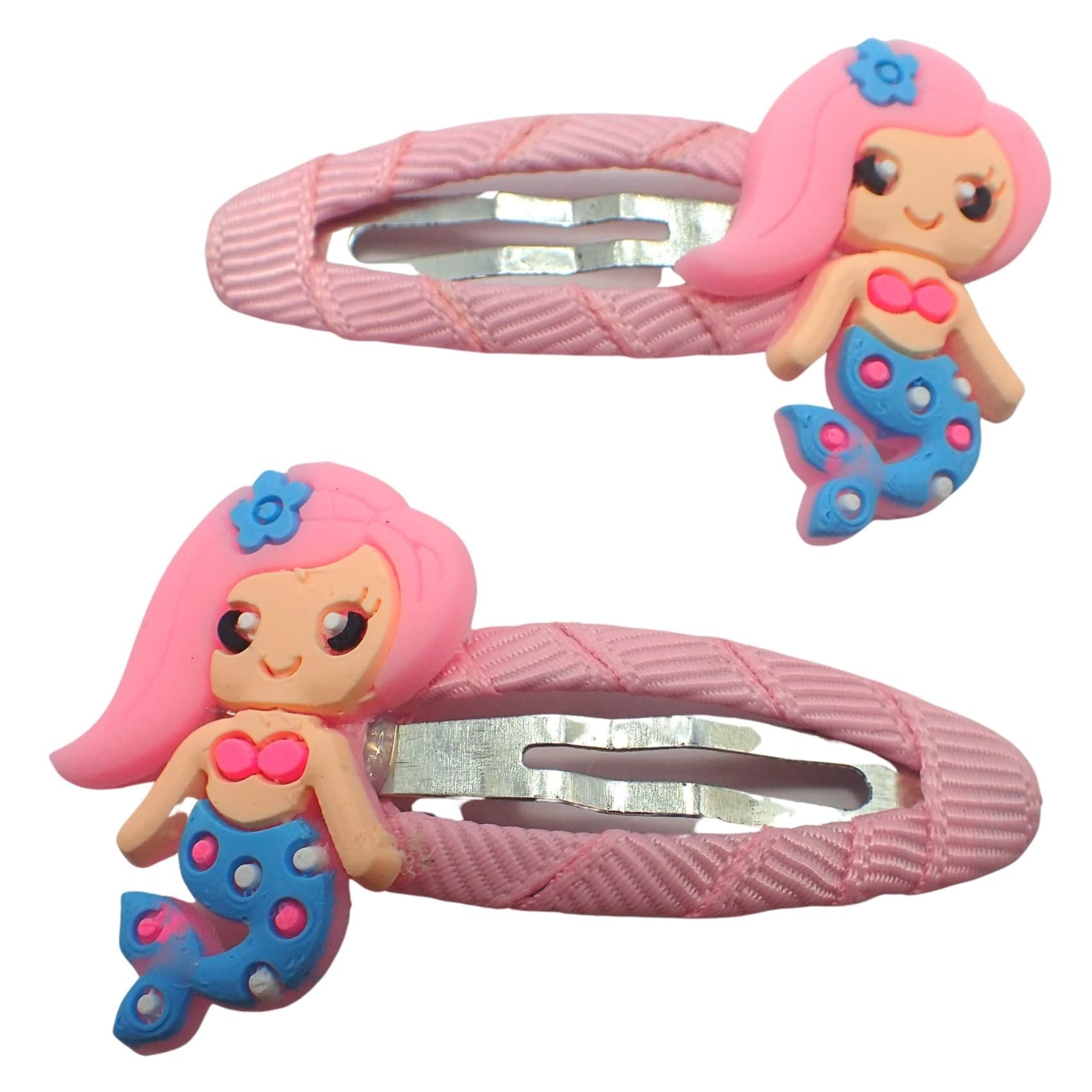 Bunny Motif Ribbon Wrapped Snap Hair Clip Small Hair Clips Girls Hair Accessories Baby Hair Clips Girls Hair Clips Mini Hair Clips Toddler Clips Pin Curl Clips