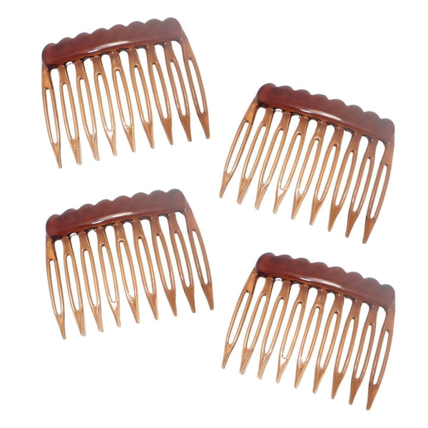 Set Of 4 Hair Comb Slides For Women, Ladies, Girls French Side Combs Strong Hold Hair Clips Clip Hair Slide for Thick and Fine Hair
