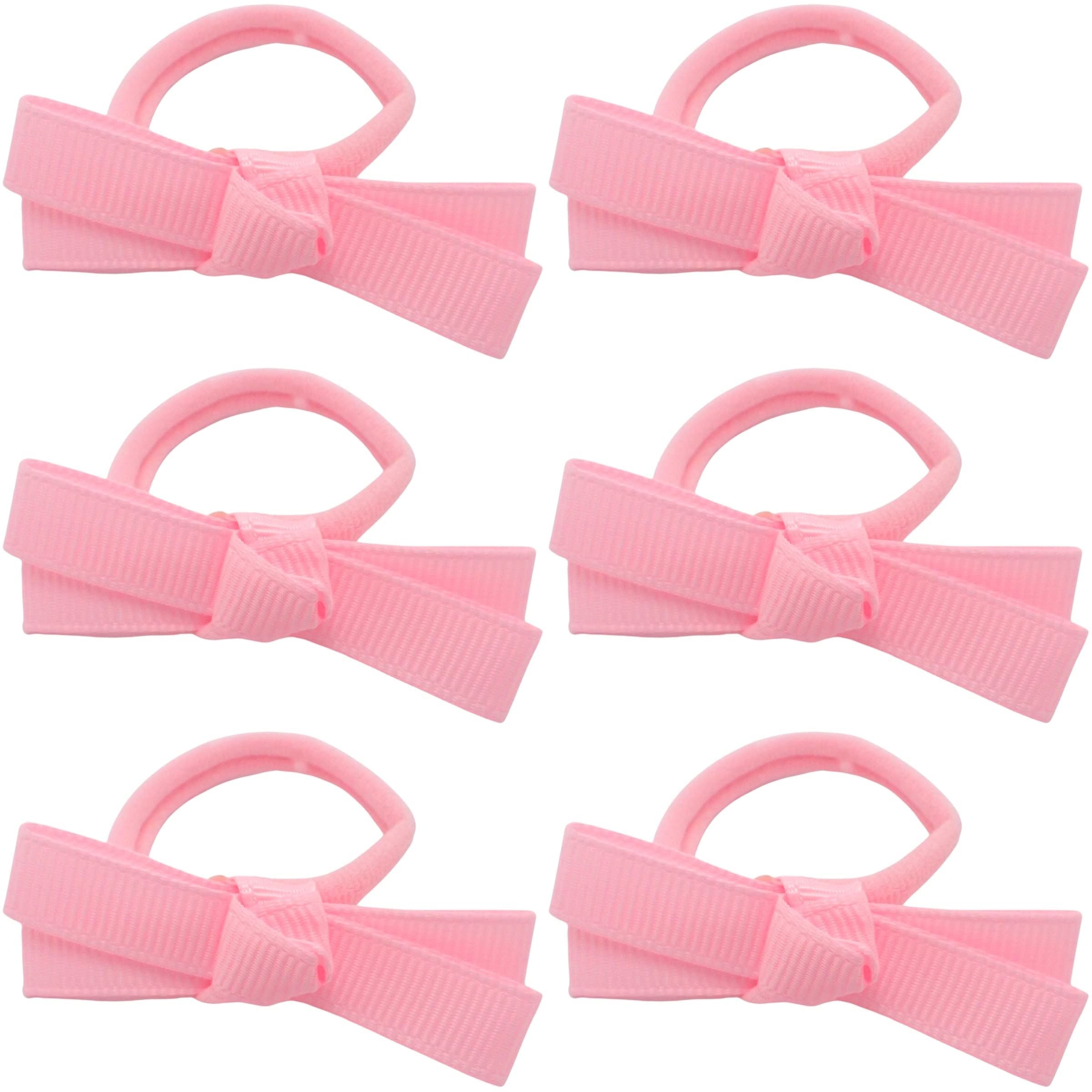 Hair Bobbles w/ Grosgrain Hair Bows for Girls and Women, Hair Ties, Hair Elastics, Hair Bands, Hair Accessories for Girls, Ponyo Hair Tie, Ponytail Holders