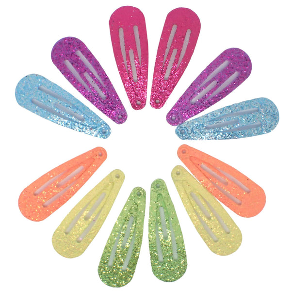 Glitter/Shaped Snap Hair Clips for Girls and Women, Girls Hair Accessories, Hair Styling Clips, Hair Slides, Mini Hair Clips, Toddler Hair Clips, Metal Hair Clips