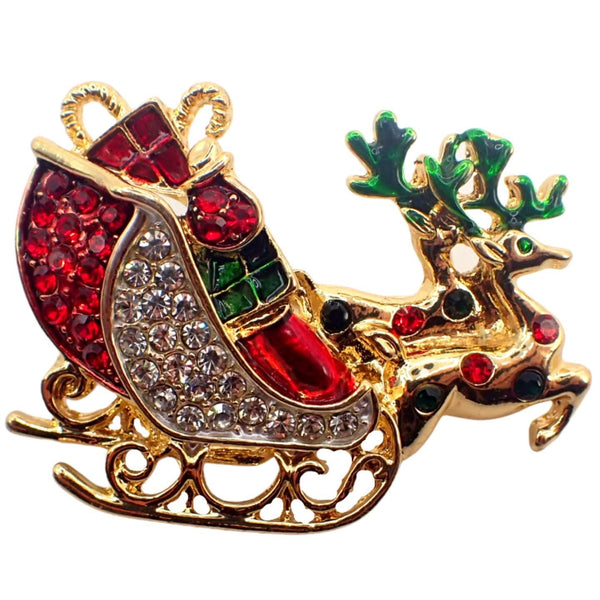 Christmas Brooch for Women and Men, Christmas Stocking Filler, Christmas Cracker Fillers, Secret Santa gifts, Christmas ornaments, Metal 180degree pin
