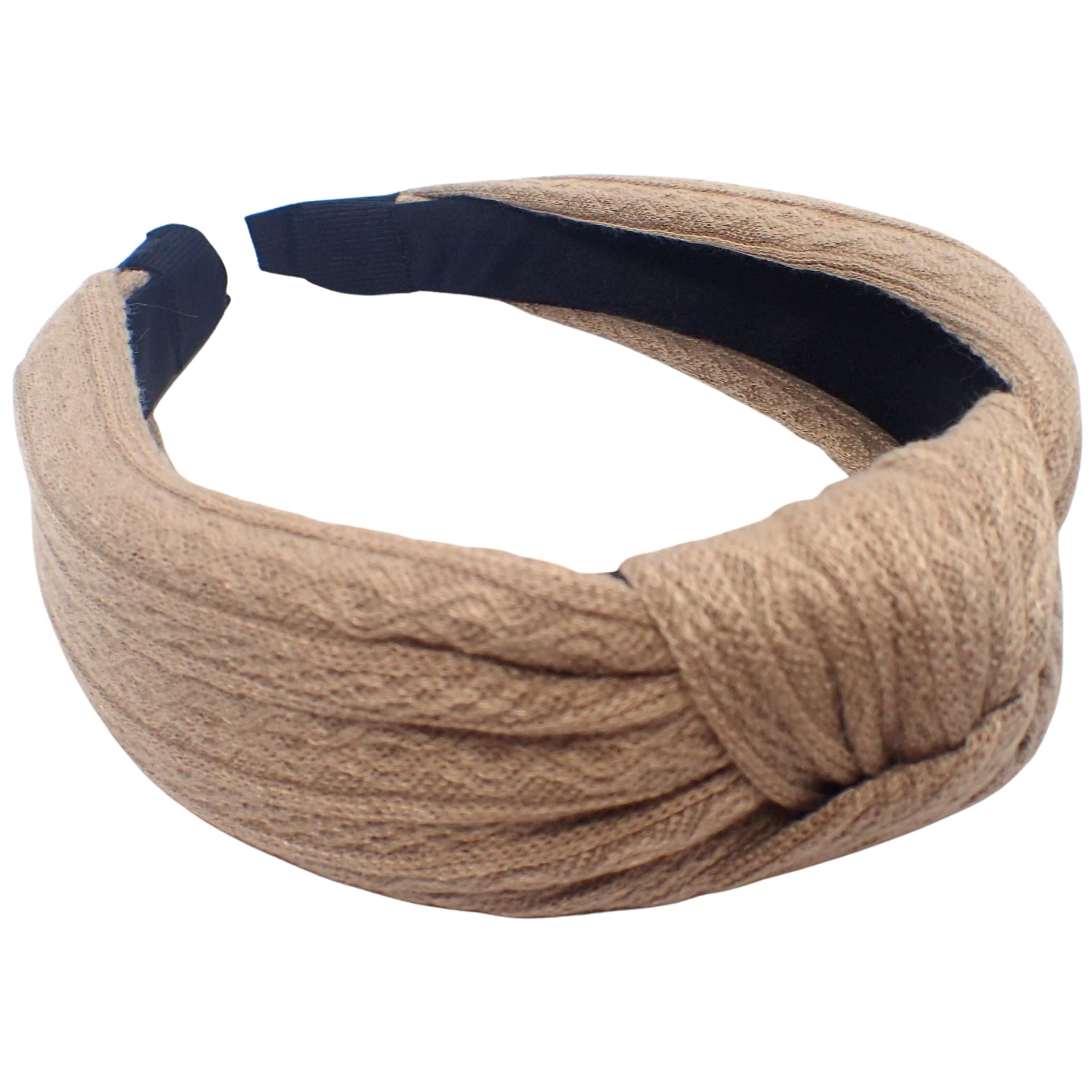 Knit-Pattern Knot Alice Bands Adult Women, Hair Accessories for Women, Hair Bands for Women, Thick Headband, Womens Headbands, Head Bands Adult Women, Wide Headbands