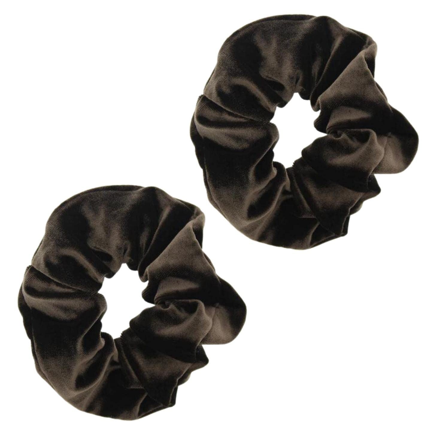 Luxury Velvet Scrunchie Scrunchies Elastic Hair Band Ponytail Holders Hair Scrunchie Hair Bobbles Hair Accessories for Women, Ladies, Girls - Pack of 2