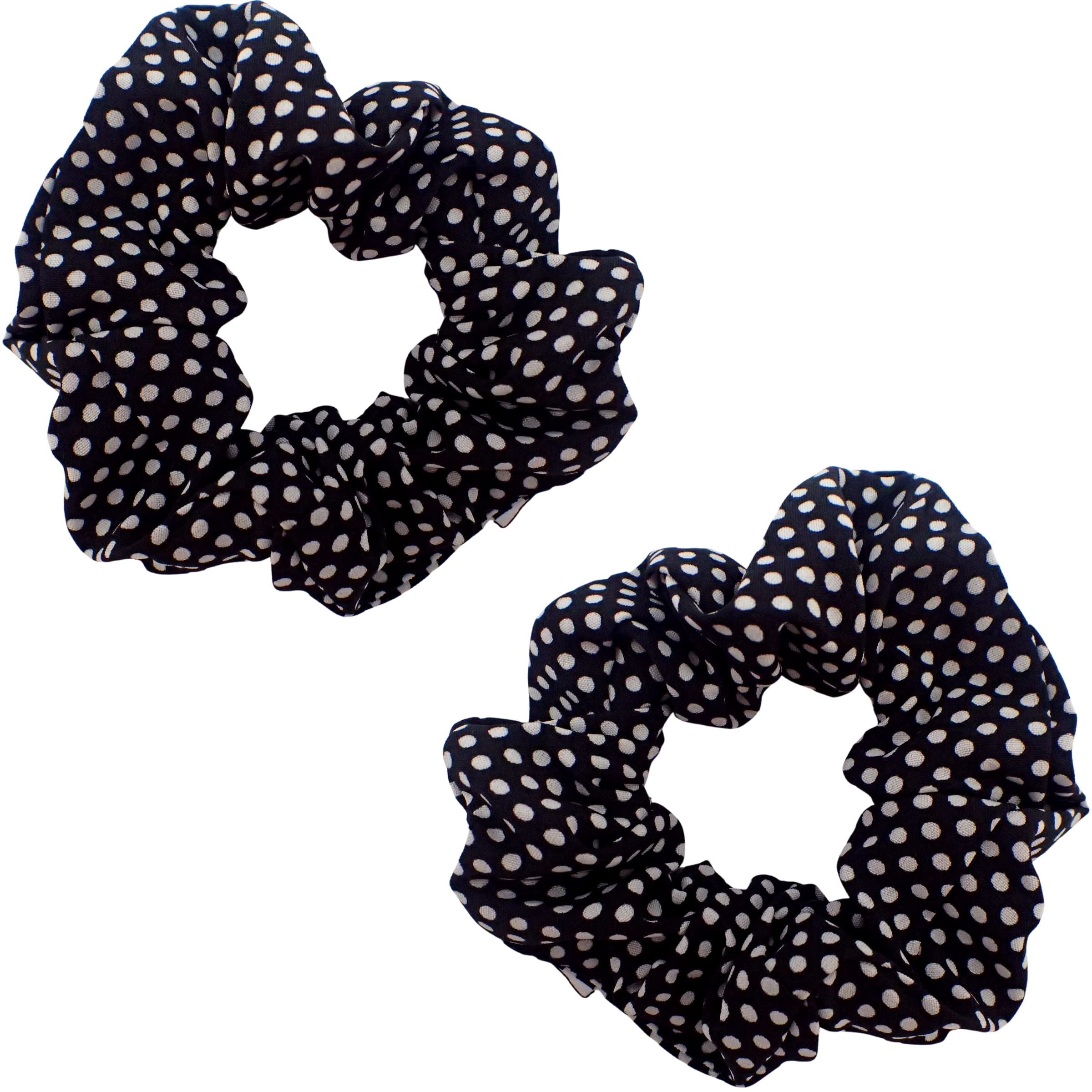 2pc Pattern Scrunchies for Girls and Women, Hair bobbles for Women, Hair Scrunchies, Hair Accessories, Elastic Hair Ties, Elastic Hair Bands, Hair Elastics