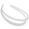 Plastic Double Triple Row Alice Bands Headbands Hair Bands Black Tortoise Brown Clear Hairbands Women Thin Teeth Comb Girls Fashion Head Bands