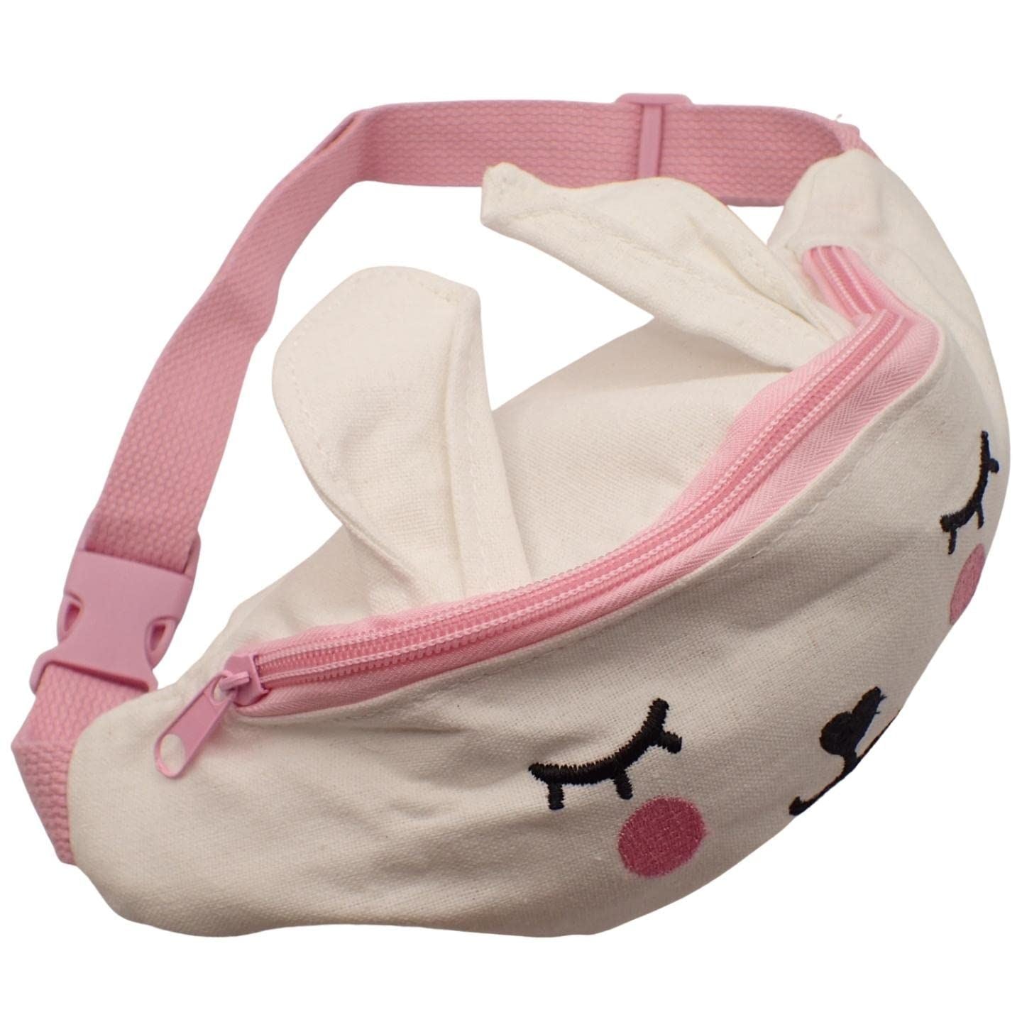 Kids Small Bumbags Bum Bag Bumbag Bum-Bag Waist Bag Rabbit Bum Bag Rainbow Bum Bag Glitter Bumbags with Adjustable Belt Fanny Pack for Kids, Boys, Girls