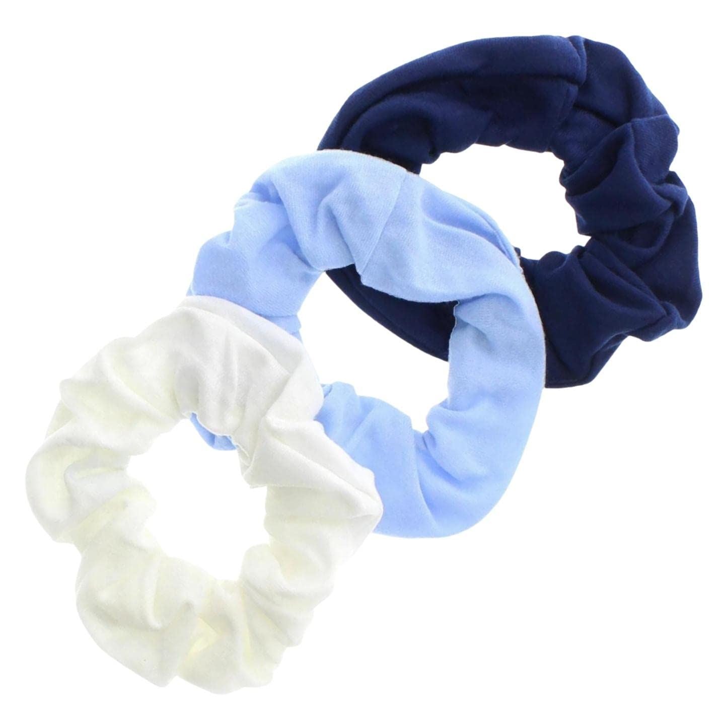 Soft Jersey Fabric Hair Scrunchie Scrunchies Soft Scrunchie Bobble Elastic Hair Band Hair Scrunchies For Women, Ladies, Girls, Children - Pack Of 3
