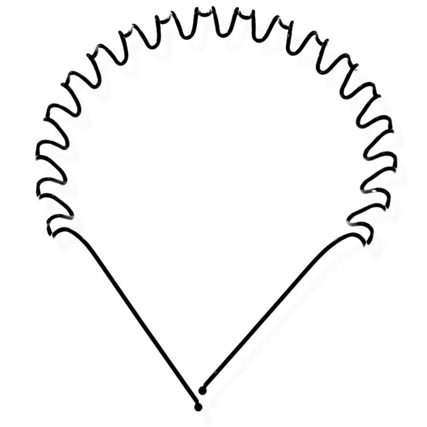 Wire Teeth Comb Hair Bands Headbands Alice Bands Twisted Metal Wavy Zig Zag Shark Toothed Head Bands Men Women Girls Boys Zigzag Hairbands