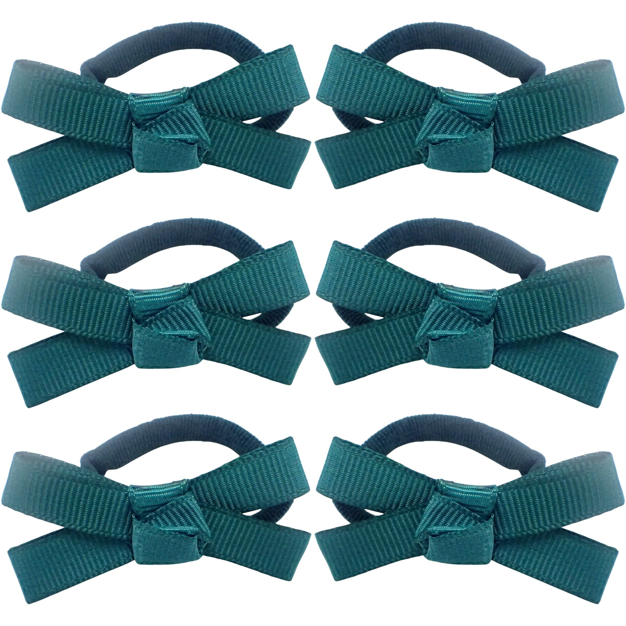 Hair Bobbles w/ Grosgrain Hair Bows for Girls and Women, Hair Ties, Hair Elastics, Hair Bands, Hair Accessories for Girls, Ponyo Hair Tie, Ponytail Holders