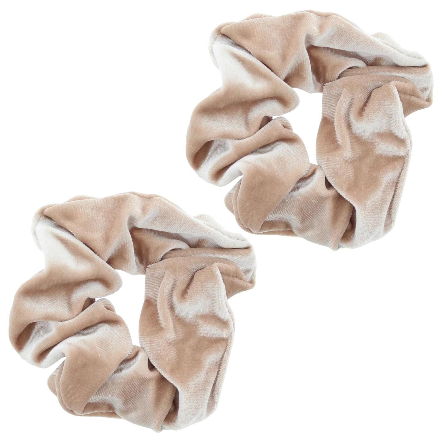 Bright Luxury Velvet Scrunchie Scrunchies Elastic Hair Band Ponytail Holders Hair Scrunchie Hair Bobbles Hair Accessories for Women, Ladies, Girls - Pack of 2