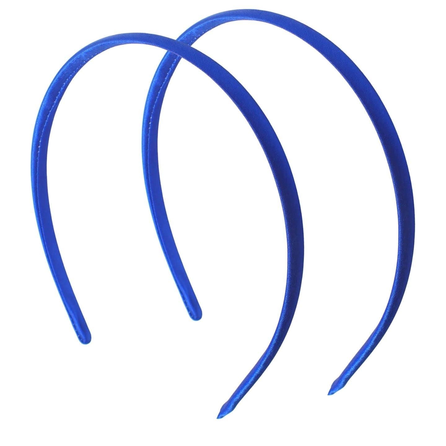 2pc 1cm/0.4" Small Hair Bands Satin Headband Alice Bands Adult Women Head Band Hair Accessories for Girls Headbands for Women's Hair Hair Bands for GIrls