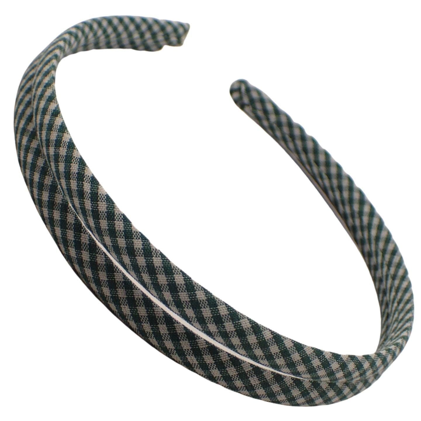 2pcs 1cm Gingham Alice Band, Girls Headbands for School, Cute School Accessories for Girls, Pretty Coloured Checkered Style, Girls School Hair Accessories