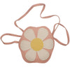 Daisy Crossbody Bag Small Faux Leather and Fabric Purse for Women Happy Flowers Hippie Crossbody Bag Daisy Gifts for Women Girls Teens