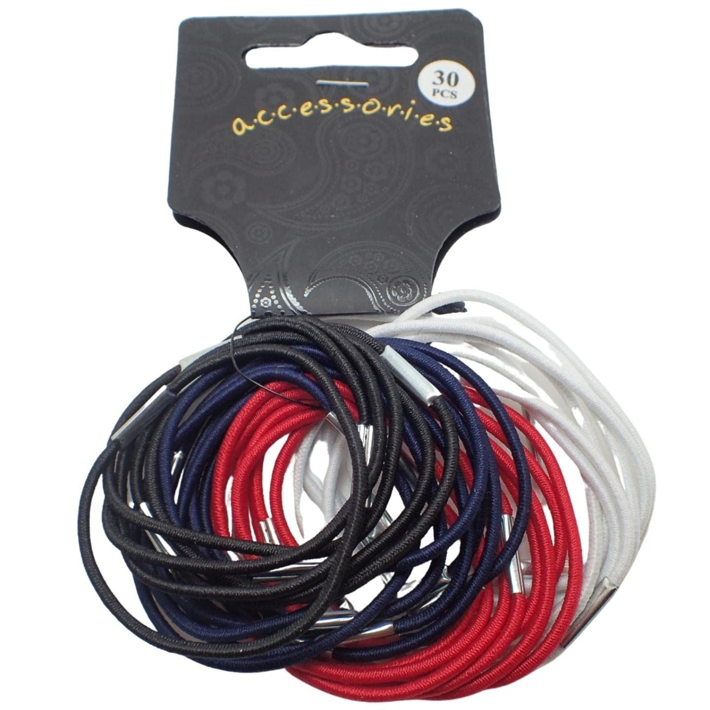 Ribbed Texture Hair Bands for Women and Girls, Hair Bobbles for Women Hair Ties Hair Elastics Hair Accessories for Women Rubber Bands for Hair