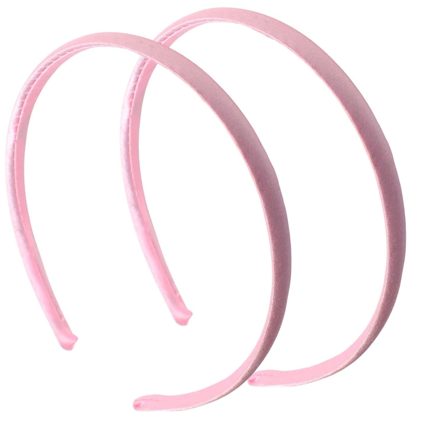 2pc 1cm/0.4" Small Hair Bands Satin Headband Alice Bands Adult Women Head Band Hair Accessories for Girls Headbands for Women's Hair Hair Bands for GIrls