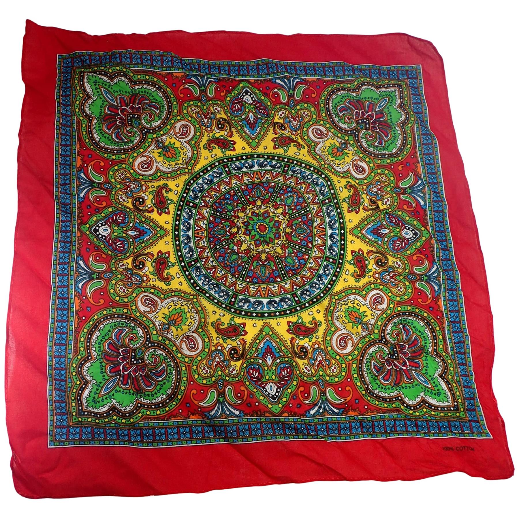 Hair Bandanas for Women Head Scarf Headbands Ladies Cotton Square Scarves Paisley Floral Camouflage Animal Print Leopard Tiger Neckerchief