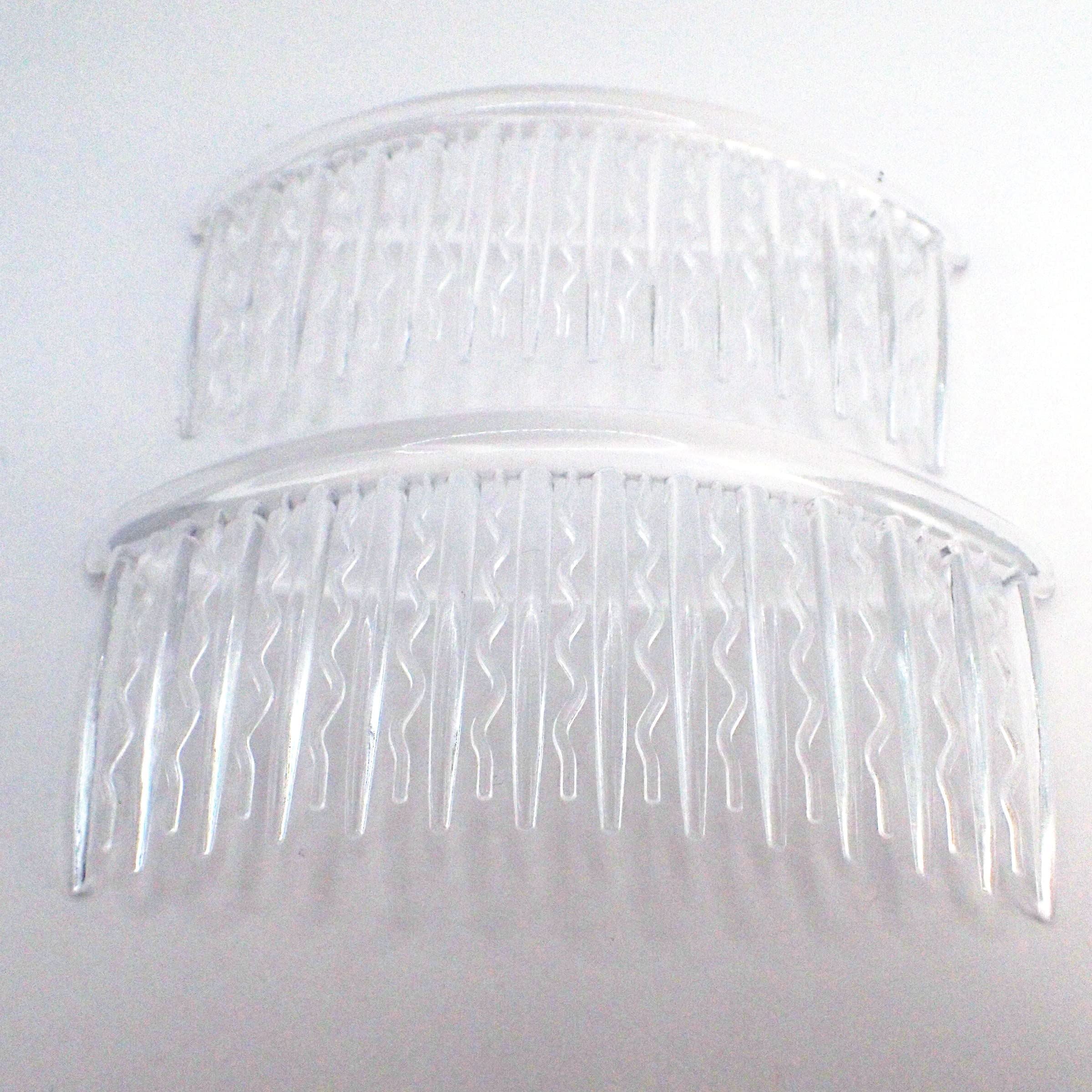 12cm / 4.7" 2 piece Large Plastic Hair Comb Slides for Women and Girls