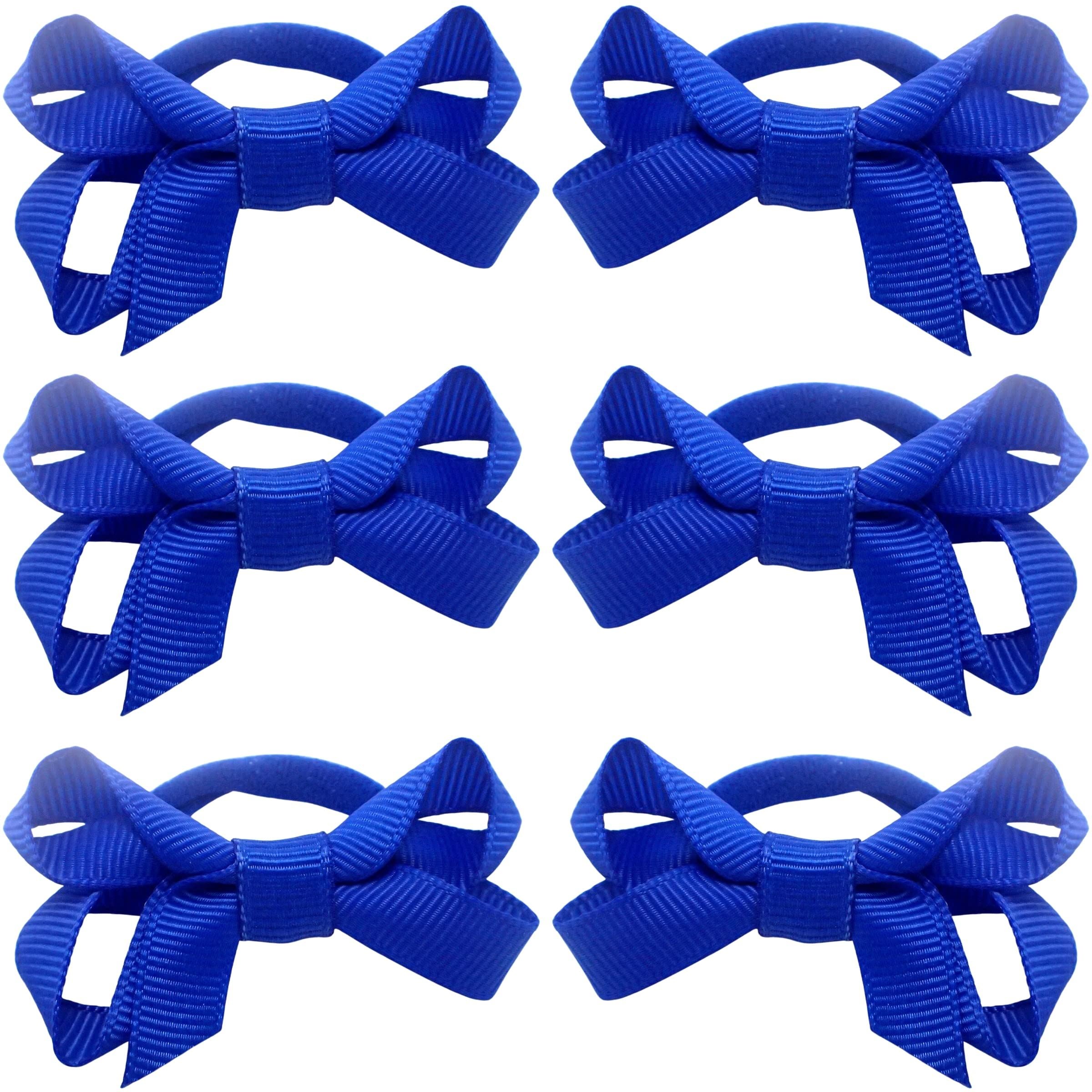 Hair Bobbles w/ Grosgrain Hair Bows for Girls and Women, Hair Ties, Hair Elastics, Hair Bands, Hair Accessories for Girls, Ponyo Hair Tie, Ponytail Holders