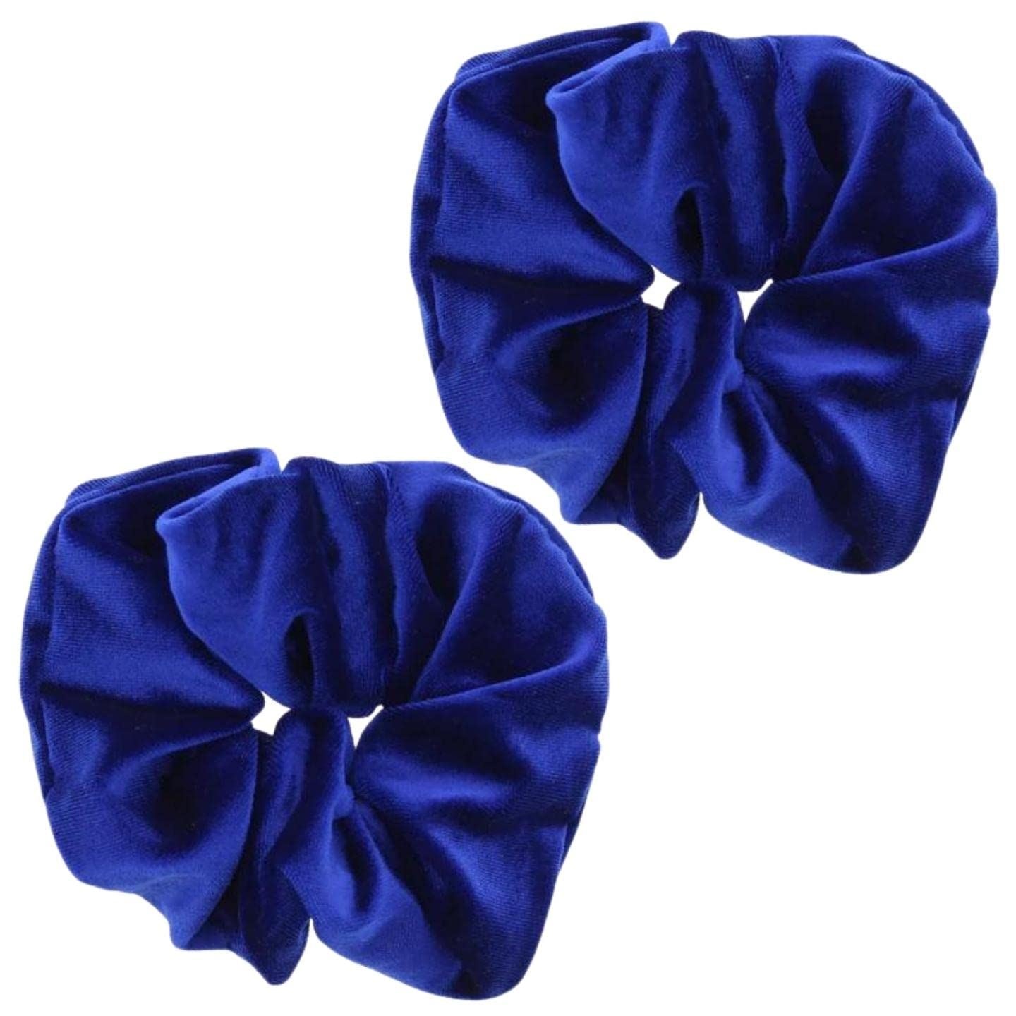 Luxury Velvet Scrunchie Scrunchies Elastic Hair Band Ponytail Holders Hair Scrunchie Hair Bobbles Hair Accessories for Women, Ladies, Girls - Pack of 2