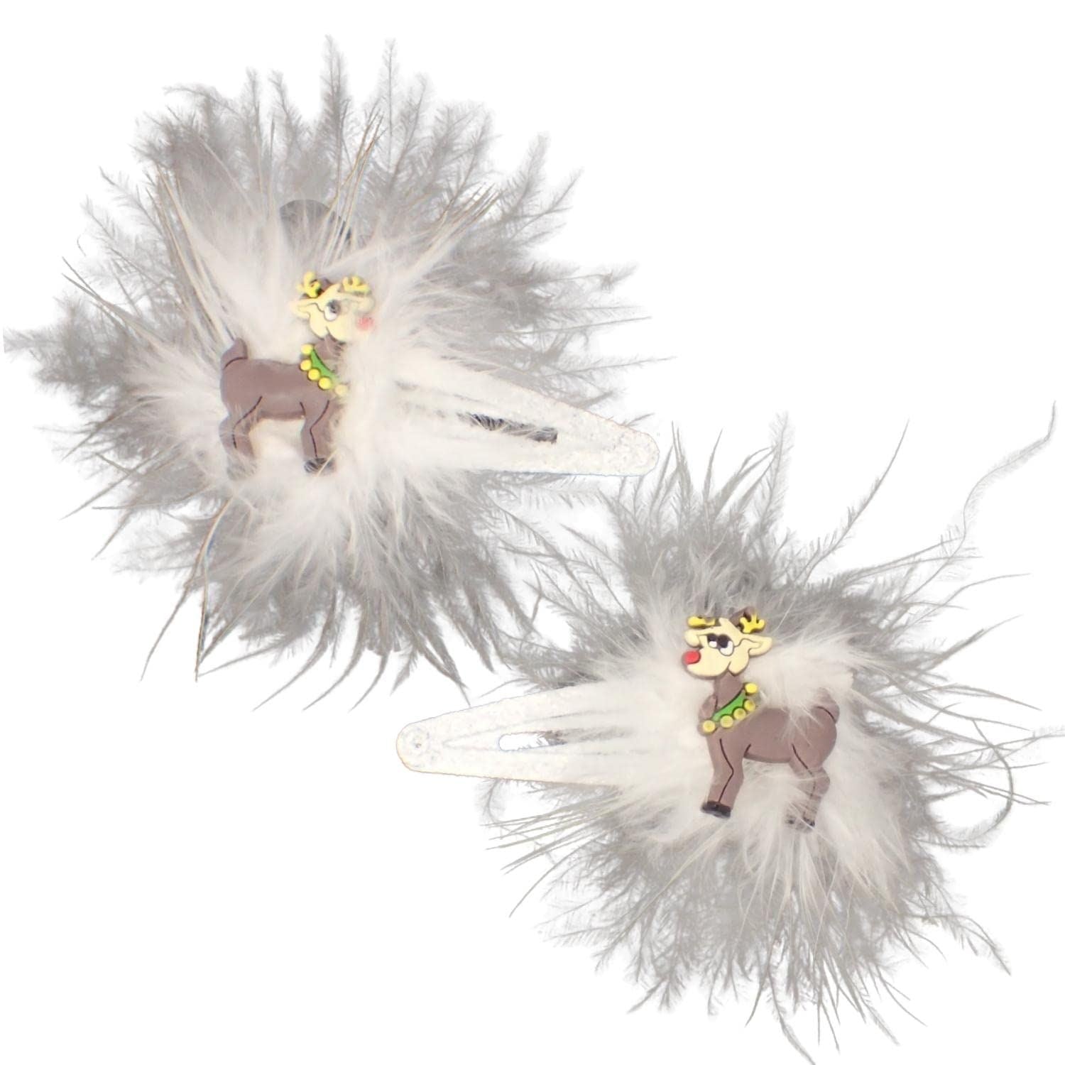 Christmas Hair Clips Women Hair Clips for Girls Hair Pins Snaps Sleepies Christmas Hair Accessories Christmas Tree Santa Hat Reindeer Snowman Stocking Santa Claus